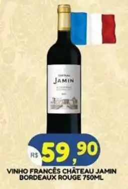 Bramil Supermercados Vinho francês château jamin bordeaux rouge oferta