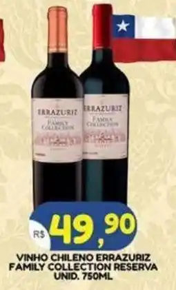 Bramil Supermercados vinho chileno errazuriz family collection reserva oferta