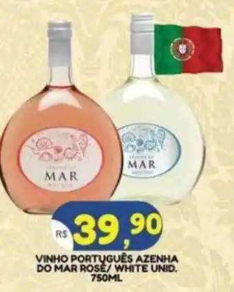 Bramil Supermercados Vinho português azenha do mar rosé/ white unid. oferta