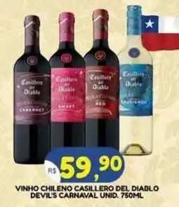 Bramil Supermercados Vinho chileno casillero del diablo devil's carnaval unid. oferta