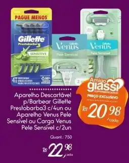 Giassi Supermercados Aparelho descartável p/barbear gillette oferta