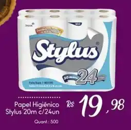 Giassi Supermercados Papel Higiênico Stylus 20m c/24un oferta