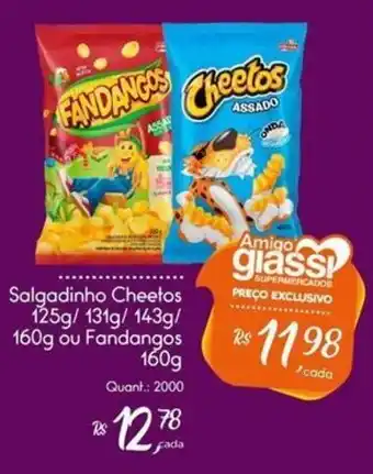 Giassi Supermercados Salgadinho Cheetos ou Fandangos oferta