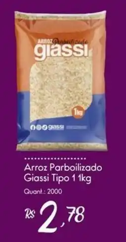 Giassi Supermercados Arroz parboilizado giassi tipo 1 kg oferta
