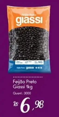 Giassi Supermercados Feijão Preto Glassi oferta