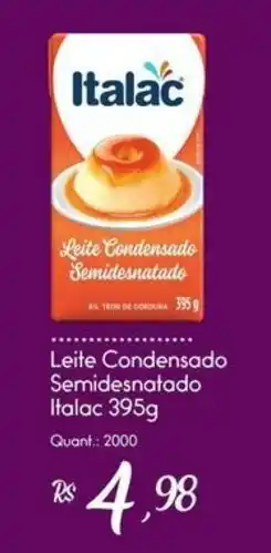 Giassi Supermercados Leite Condensado Semidesnatado Italac oferta