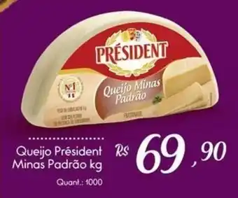Giassi Supermercados Queijo President Minas Padrão oferta