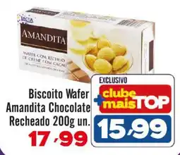 Rede Top Biscoito Wafer Amandita Chocolate oferta