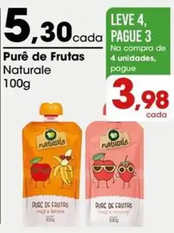 Zaffari purê de frutas naturale oferta