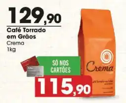 Zaffari Café Torrado em Grãos Crema oferta