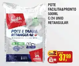 Zebu Carnes Supermercados Pote e tampa retangular oferta
