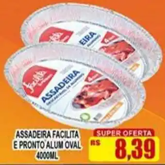 Supermercado leal Assadeira facilita e pronto alum oval oferta