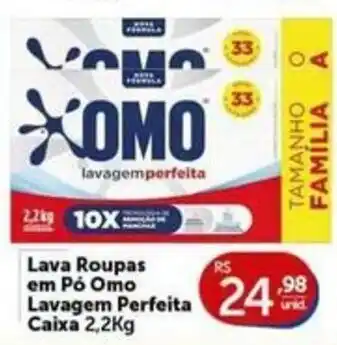 Pires Lava Roupas em Pó Omo Lavagem Perfeita oferta