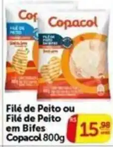 Pires Filé de Peito ou Filé de Peito em Bifes Copacol oferta