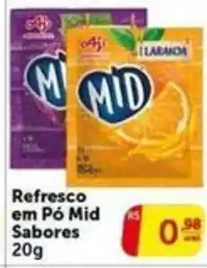 Pires Refresco em Pó Mid Sabores oferta
