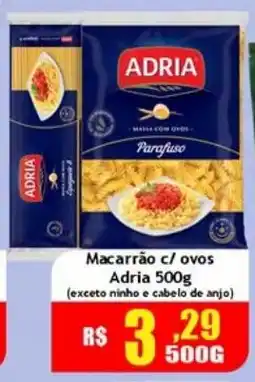 Supermercado Kibe Macarrão c/ ovos Adria oferta