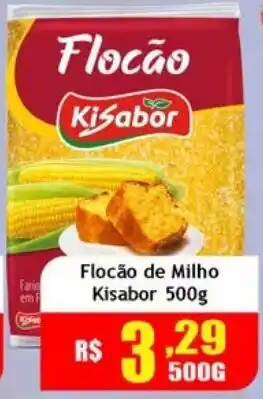 Supermercado Kibe Flocão de Milho Kisabor oferta