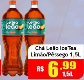 Supermercado Kibe Chá Leão IceTea Limão/Pêssego oferta