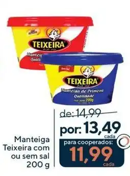 Coop Manteiga Teixeira com ou sem sal oferta