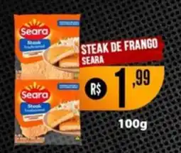Saito Supermercados Steak de frango seara oferta