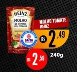 Saito Supermercados molho de tomate com pedaços oferta