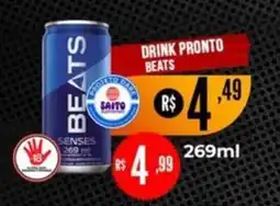 Saito Supermercados drink pronto beats oferta
