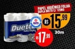 Saito Supermercados Papel higiênico folha dupla duetto oferta