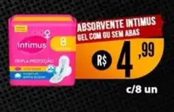 Saito Supermercados Absorvente intimus gel com ou sem abas oferta