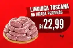 Saito Supermercados Linguiça Toscana na Brasá Perdigão oferta