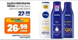 Rede Bom Lugar Loção Hidratante Nivea Q10 Pele Seca, Q10+Vit e Milk oferta