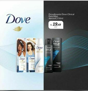 Drogal Desodorante dove clinical fem/men aerosol 150ml oferta