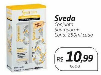 Drogal Sveda conjunto shampoo + cond. 250ml cada oferta