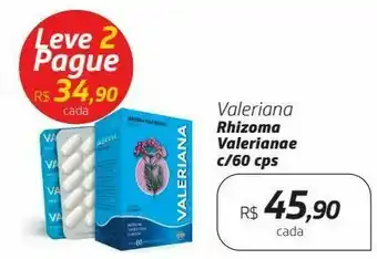 Valeriana rhizoma valerianae c/60 cps