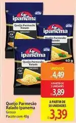 Atacadão Ipanema - queijo parmesão ralado oferta
