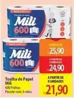 Atacadão Mili - toalha de papel oferta