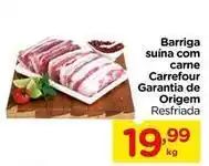 Carrefour Carrefour - barriga suína com carne garantia de origem oferta