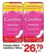 Fort Atacadista Carefree - protetor diário oferta