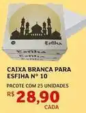 Assaí Atacadista Pacote - caixa branca para esfiha n° 10 oferta