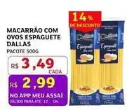 Assaí Atacadista Dallas - macarrão com ovos oferta
