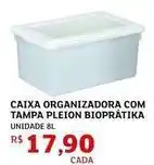 Assaí Atacadista Pleion - caixa organizadora com tampa biopratika oferta