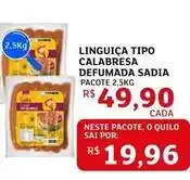 Assaí Atacadista Sadia - linguiça tipo calabresa defumada oferta