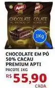 Assaí Atacadista Apti - chocolate em pó 50% cacau premium oferta