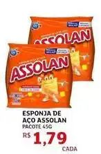 Assaí Atacadista Assolan - esponja de aço oferta