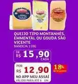 Assaí Atacadista Meu - queijo tipo montanhes, emmental ou gouda sao vicente oferta