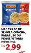 Assaí Atacadista Vitória - macarrão de semola concha, parafuso ou penne oferta