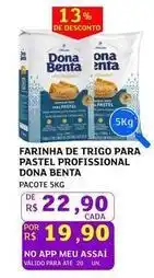 Assaí Atacadista Dona benta - farinha de trigo para pastel profissional oferta