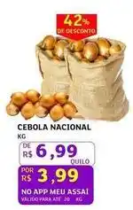 Assaí Atacadista De - cebola nacional oferta