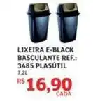 Assaí Atacadista Lixeira e-black basculante ref.: 3485 plasútil oferta