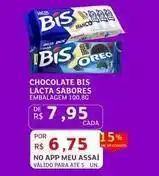 Assaí Atacadista Bis - chocolate lacta sabores oferta