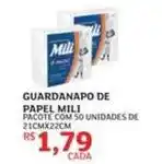 Assaí Atacadista Mili - guardanapo de papel oferta